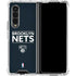 NBA Brooklyn Nets Standard - Black Galaxy Z Fold4 5G Clear Case
