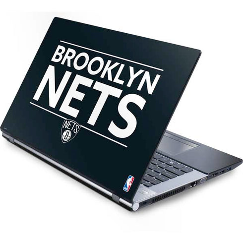NBA Brooklyn Nets Standard - Black Generic Laptop Skin