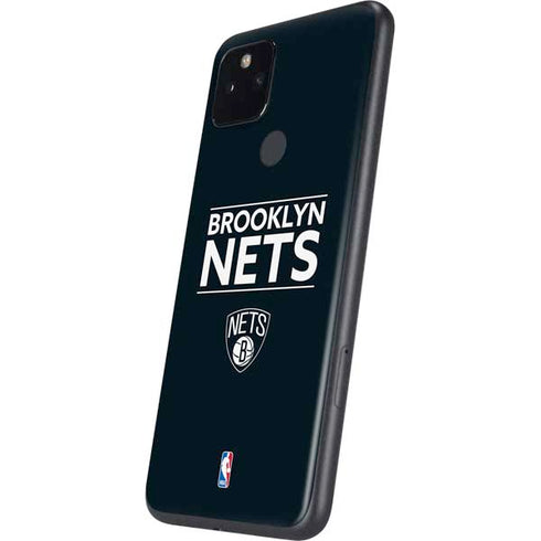 NBA Brooklyn Nets Standard - Black Google Pixel 5a Skin