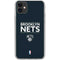 NBA Brooklyn Nets Standard - Black iPhone 11 Clear Case