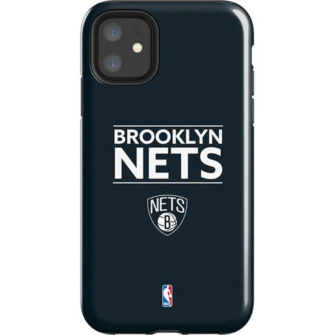 NBA Brooklyn Nets Standard - Black iPhone 11 Impact Case