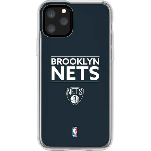 NBA Brooklyn Nets Standard - Black iPhone 11 Pro Clear Case