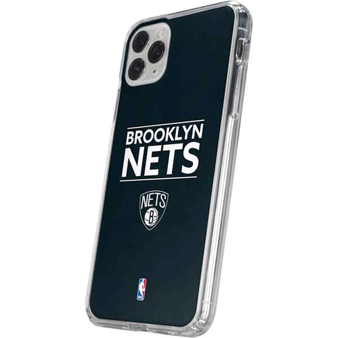 NBA Brooklyn Nets Standard - Black iPhone 11 Pro Clear Case