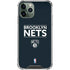 NBA Brooklyn Nets Standard - Black iPhone 11 Pro Max Clear Case