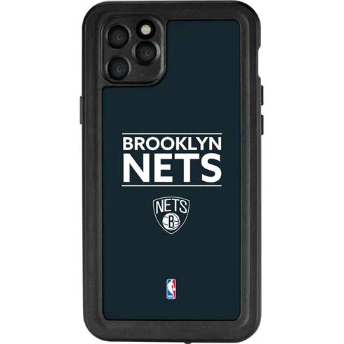 NBA Brooklyn Nets Standard - Black iPhone 11 Pro Max Waterproof Case