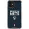 NBA Brooklyn Nets Standard - Black iPhone 12 Mini Clear Case