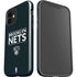 NBA Brooklyn Nets Standard - Black iPhone 12 Mini Impact Case