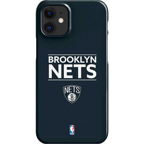 NBA Brooklyn Nets Standard - Black iPhone 12 Mini Lite Case