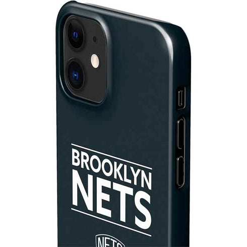 NBA Brooklyn Nets Standard - Black iPhone 12 Mini Lite Case