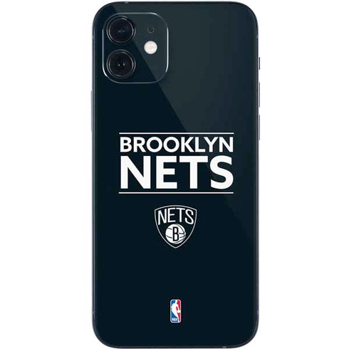 NBA Brooklyn Nets Standard - Black iPhone 12 Mini Skin