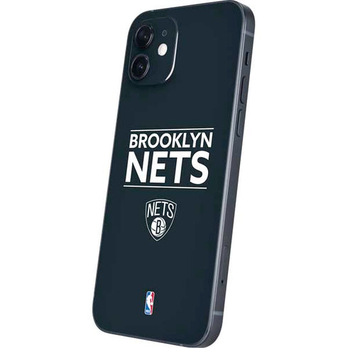 NBA Brooklyn Nets Standard - Black iPhone 12 Mini Skin