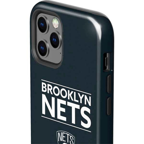 NBA Brooklyn Nets Standard - Black iPhone 12 Pro Impact Case