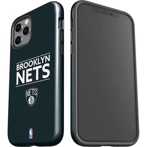 NBA Brooklyn Nets Standard - Black iPhone 12 Pro Impact Case