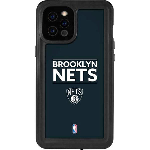 NBA Brooklyn Nets Standard - Black iPhone 12 Pro Max Waterproof Case