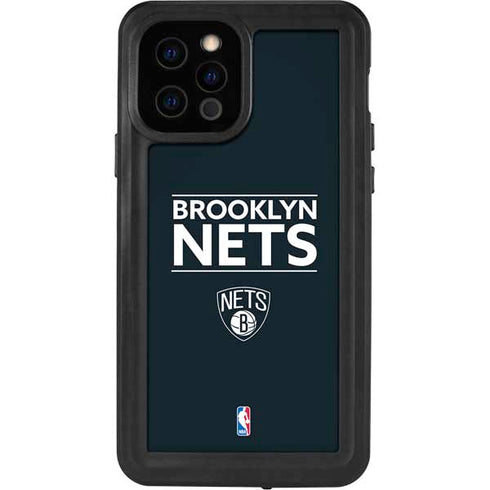NBA Brooklyn Nets Standard - Black iPhone 12 Pro Waterproof Case