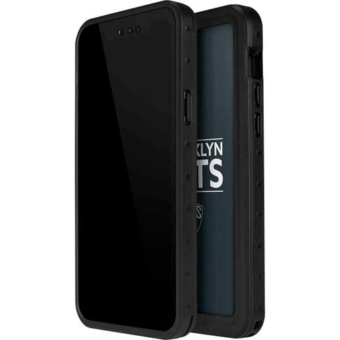 NBA Brooklyn Nets Standard - Black iPhone 12 Waterproof Case