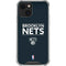 NBA Brooklyn Nets Standard - Black iPhone 13 Clear Case