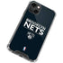 NBA Brooklyn Nets Standard - Black iPhone 13 Mini Clear Case