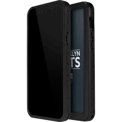 NBA Brooklyn Nets Standard - Black iPhone 13 Mini Waterproof Case