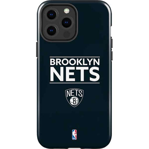 NBA Brooklyn Nets Standard - Black iPhone 13 Pro Max Impact Case