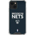 NBA Brooklyn Nets Standard - Black iPhone 15 Plus Clear Case