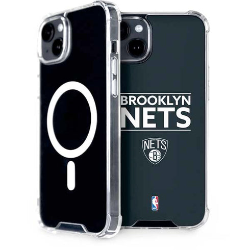 NBA Brooklyn Nets Standard - Black iPhone 15 Plus MagSafe Case