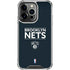 NBA Brooklyn Nets Standard - Black iPhone 15 Pro Clear Case