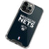NBA Brooklyn Nets Standard - Black iPhone 14 Pro Clear Case