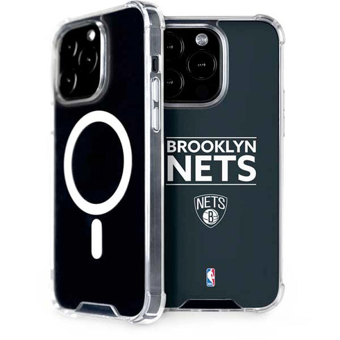 NBA Brooklyn Nets Standard - Black iPhone 15 Pro MagSafe Case