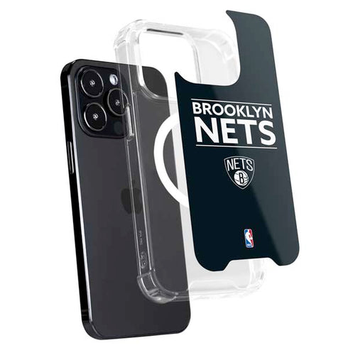 NBA Brooklyn Nets Standard - Black iPhone 15 Pro MagSafe Case