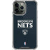 NBA Brooklyn Nets Standard - Black iPhone 14 Pro Max Clear Case