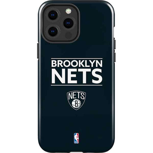 NBA Brooklyn Nets Standard - Black iPhone 15 Pro Max Impact Case