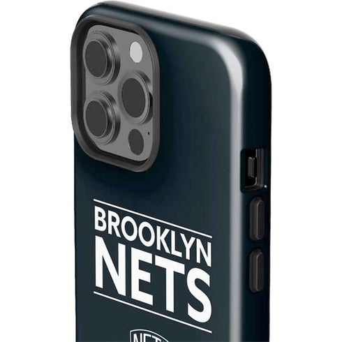 NBA Brooklyn Nets Standard - Black iPhone 15 Pro Max Impact Case
