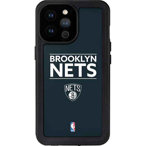 NBA Brooklyn Nets Standard - Black iPhone 14 Pro Max Waterproof Case
