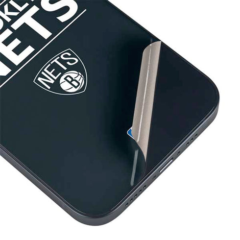 NBA Brooklyn Nets Standard - Black iPhone 14 Skin