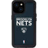 NBA Brooklyn Nets Standard - Black iPhone 15 Waterproof Case