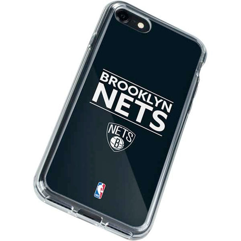 NBA Brooklyn Nets Standard - Black iPhone SE (2nd & 3rd Gen) Clear Case