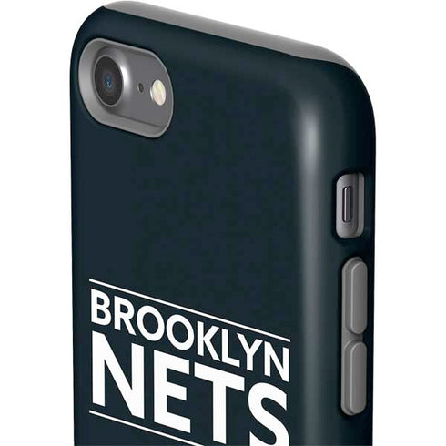NBA Brooklyn Nets Standard - Black iPhone SE (2nd & 3rd Gen) Pro Case