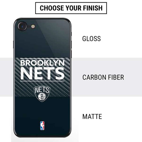 NBA Brooklyn Nets Standard - Black iPhone SE (2nd & 3rd Gen) Skin