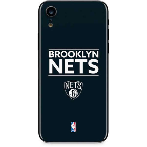 NBA Brooklyn Nets Standard - Black iPhone XR Skin