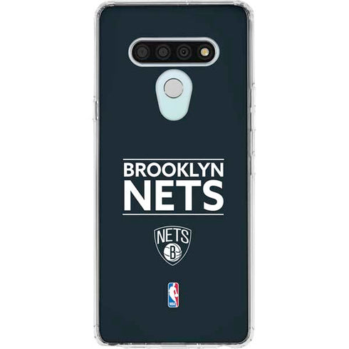 NBA Brooklyn Nets Standard - Black LG Stylo 6 Clear Case