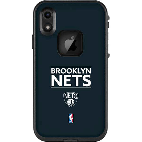 NBA Brooklyn Nets Standard - Black LifeProof Fre iPhone Skin