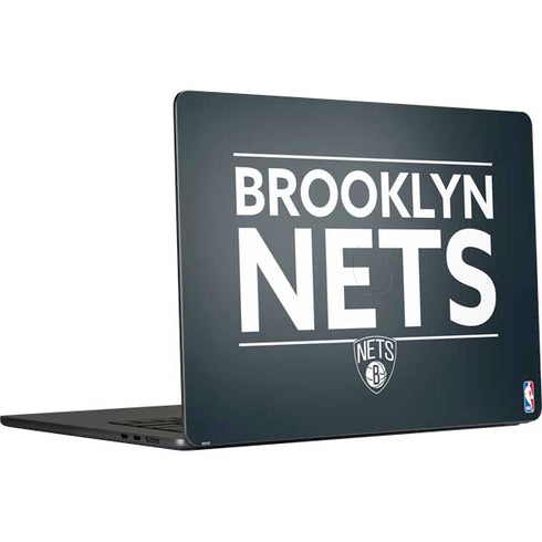NBA Brooklyn Nets Standard - Black MacBook Air 15 in (2023) Skin