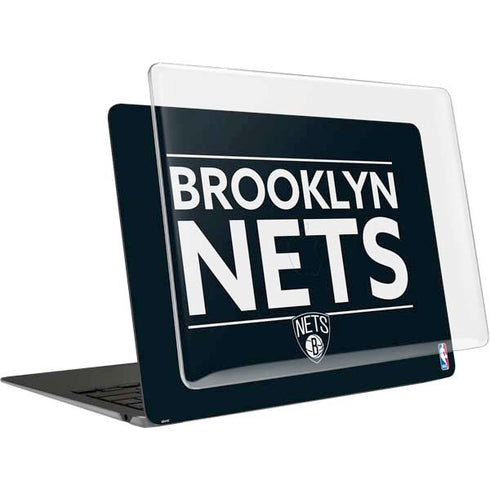 NBA Brooklyn Nets Standard - Black MacBook Air 15in (2023-2025) Case plus Skin