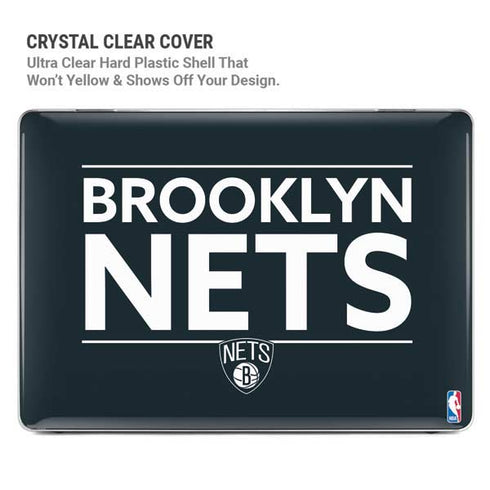NBA Brooklyn Nets Standard - Black MacBook Pro 13in (2020) Case plus Skin