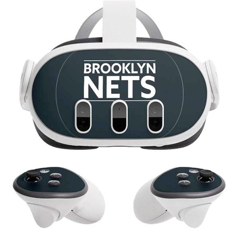 NBA Brooklyn Nets Standard - Black Meta Quest 3 Skin