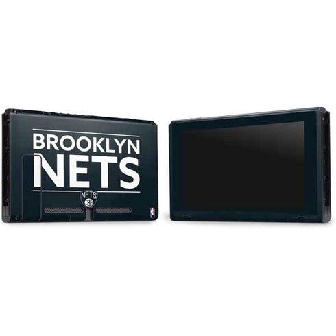 NBA Brooklyn Nets Standard - Black Nintendo Switch Bundle Skin