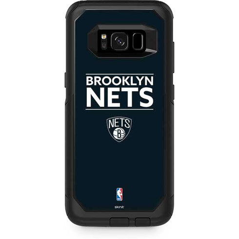 NBA Brooklyn Nets Standard - Black Otterbox Commuter Galaxy Skin
