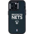 NBA Brooklyn Nets Standard - Black Otterbox Defender iPhone Skin