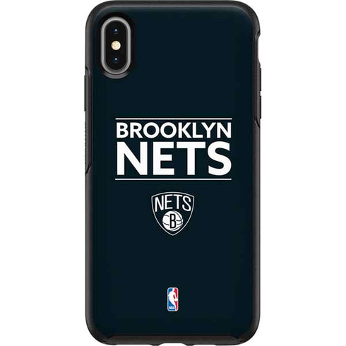 NBA Brooklyn Nets Standard - Black Otterbox Symmetry iPhone Skin